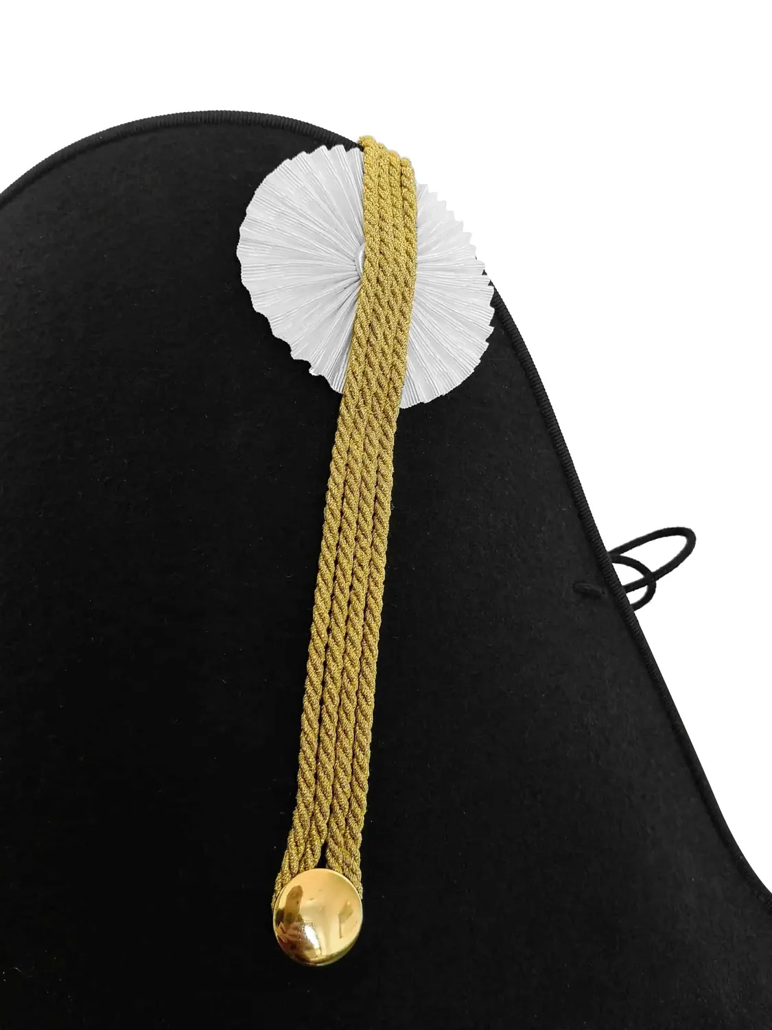 Altenburg bicorno coccarda bianca costume storico militare