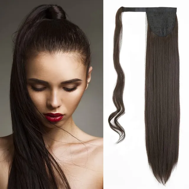 Gairyan Extension coda 60 cm marrone cioccolato liscia