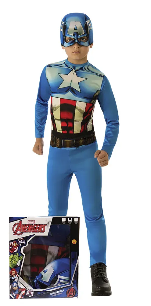 Rubies Capitan America costume bambino M tuta con scudo