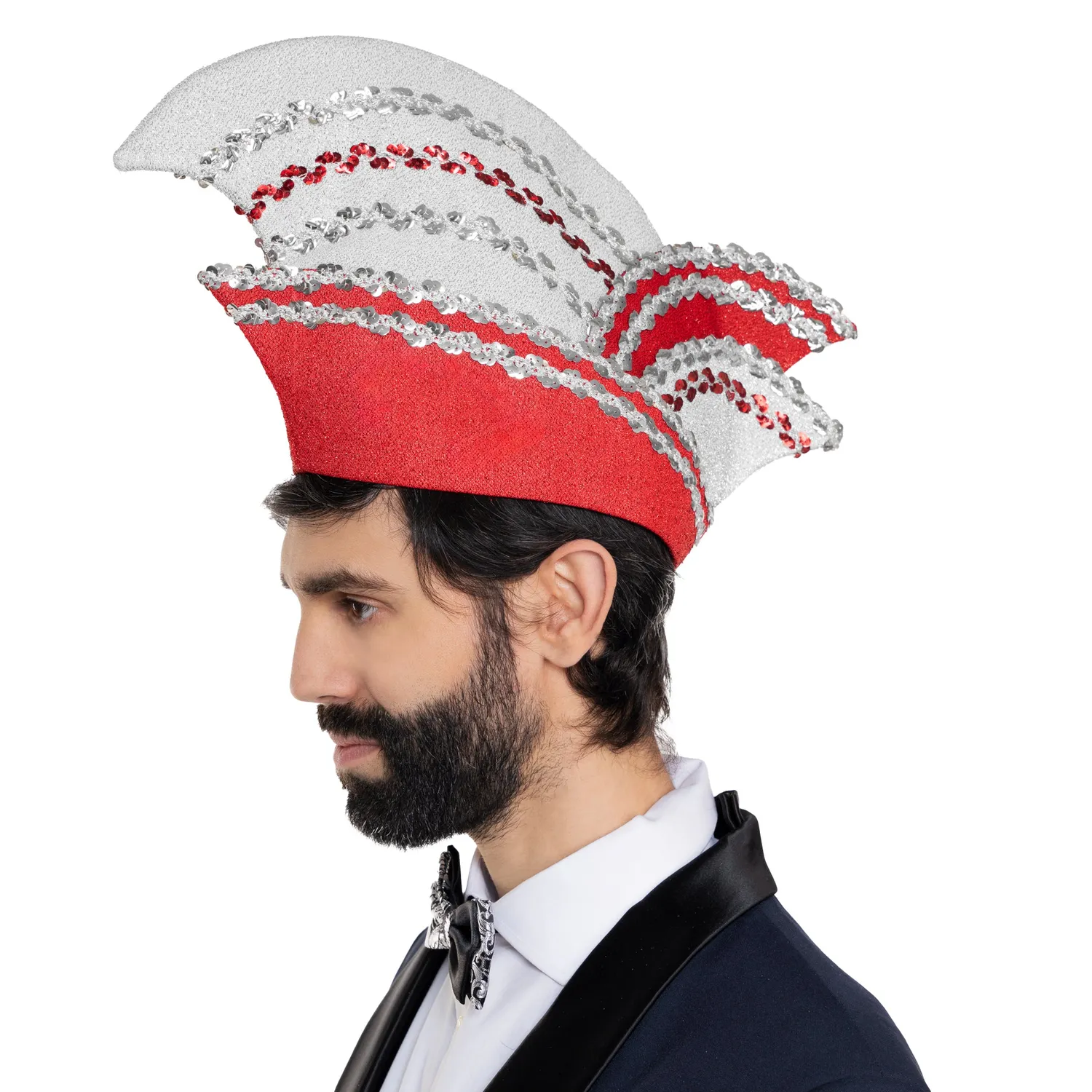 Altenburg berretto carnevalesco comitato bianco rosso 54-64