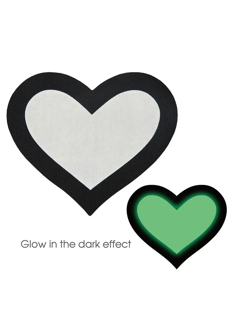 Peekaboos Glow In The Dark Hearts copricapezzoli cuori fosforescenti