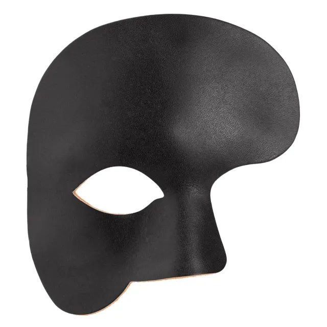 Altenburg Phantom maschera veneziana cuoio nera dipinta