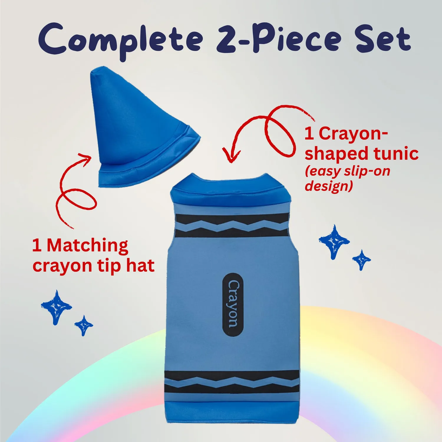 Dress Up America Costume Pastello Blu 3-4 Anni Tunica Cappello