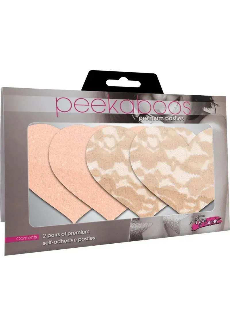 Pleasure Wigs Peekaboos Nude Ambition copricapezzoli cuori nude