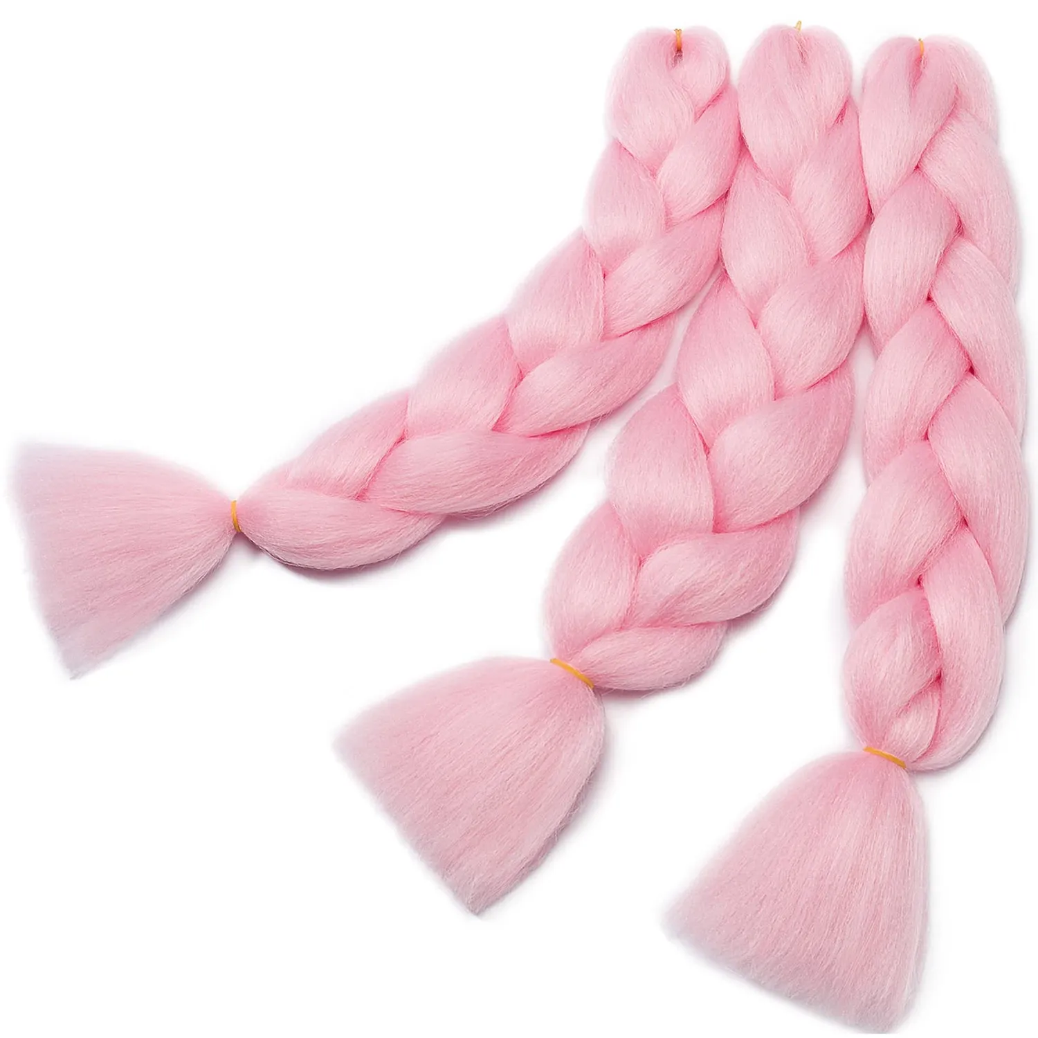 Gairyan Treccine extension capelli rosa 60cm kanekalon