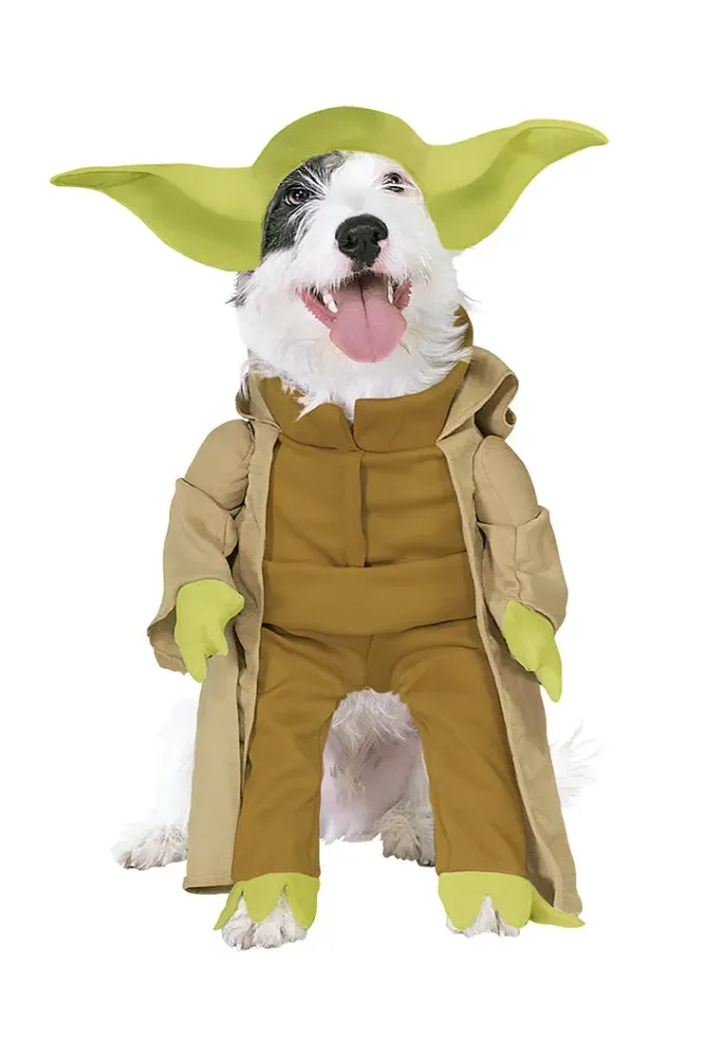 Rubies Yoda Deluxe costume cane S verde