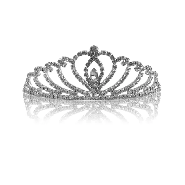 Katara 1738 Mini Diadema 1 Tiara Sposa Argento