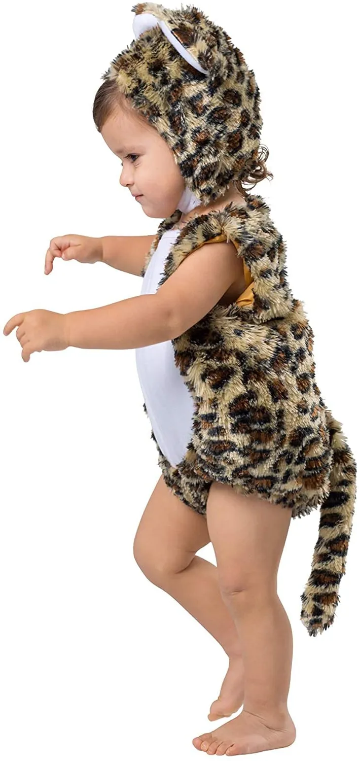 Dress Up America costume leopardo neonato tutina 6-12 mesi