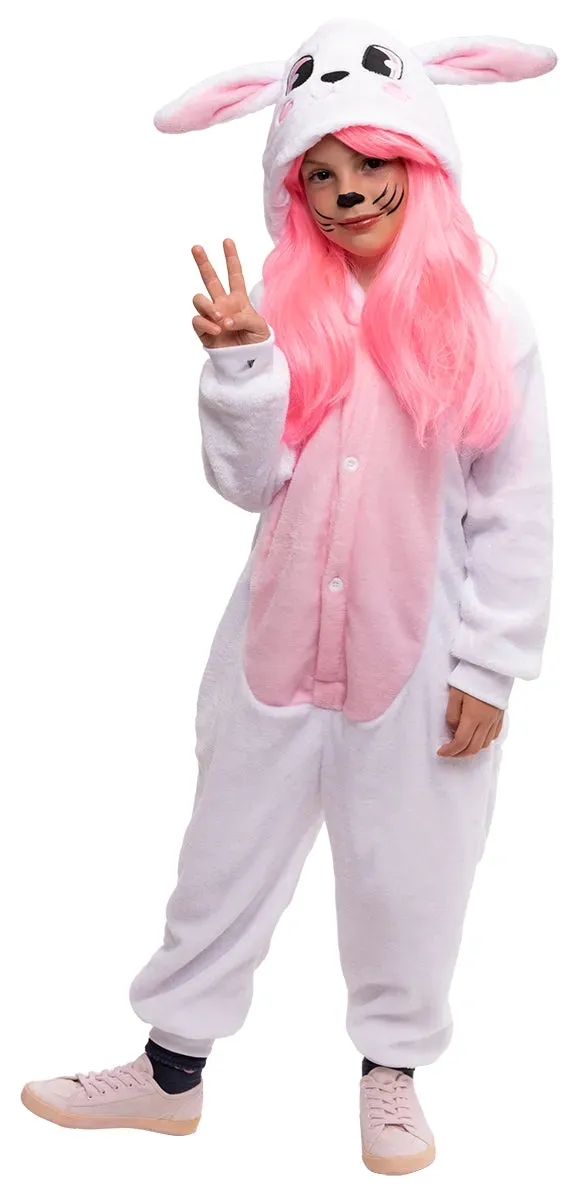 Rubies Coniglietta costume bambina bianco con orecchie