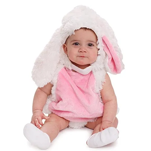 Dress Up America costume coniglio neonato peluche rosa 0-6 mesi