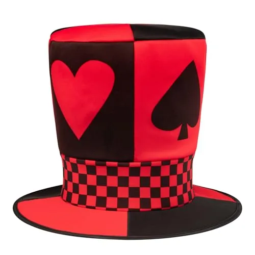 Dress Up America Carte da Gioco cappello rosso 59 cm