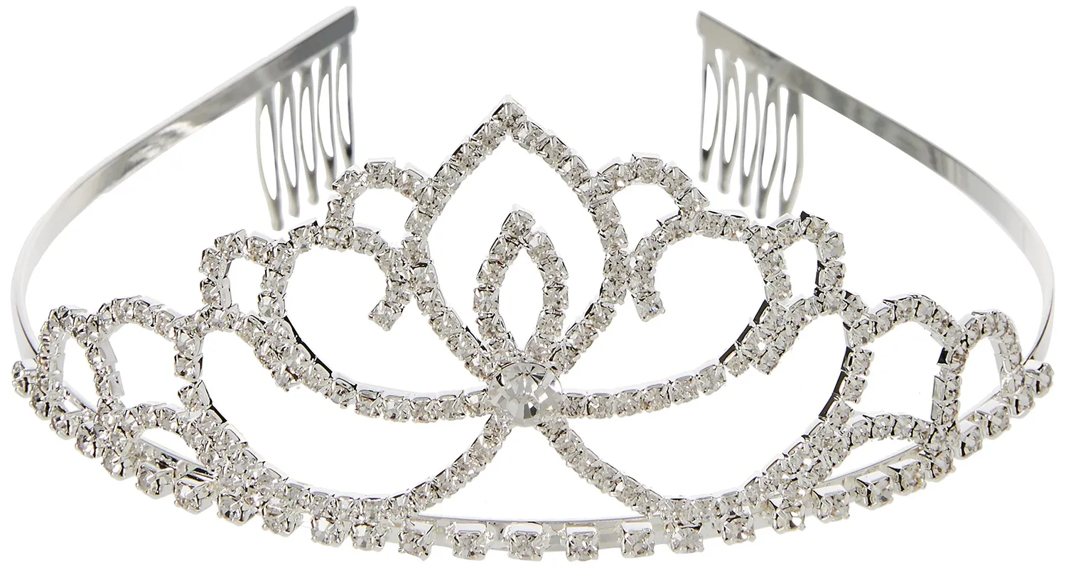 Katara 1738 Mini Diadema 1 Tiara Sposa Argento