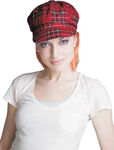 Dress Up America Strillone Quadri cappello con parrucca rossa