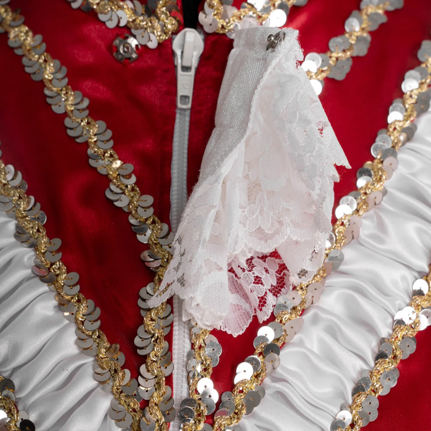 Altenburg Guardia abito majorette rosso bianco fiamme