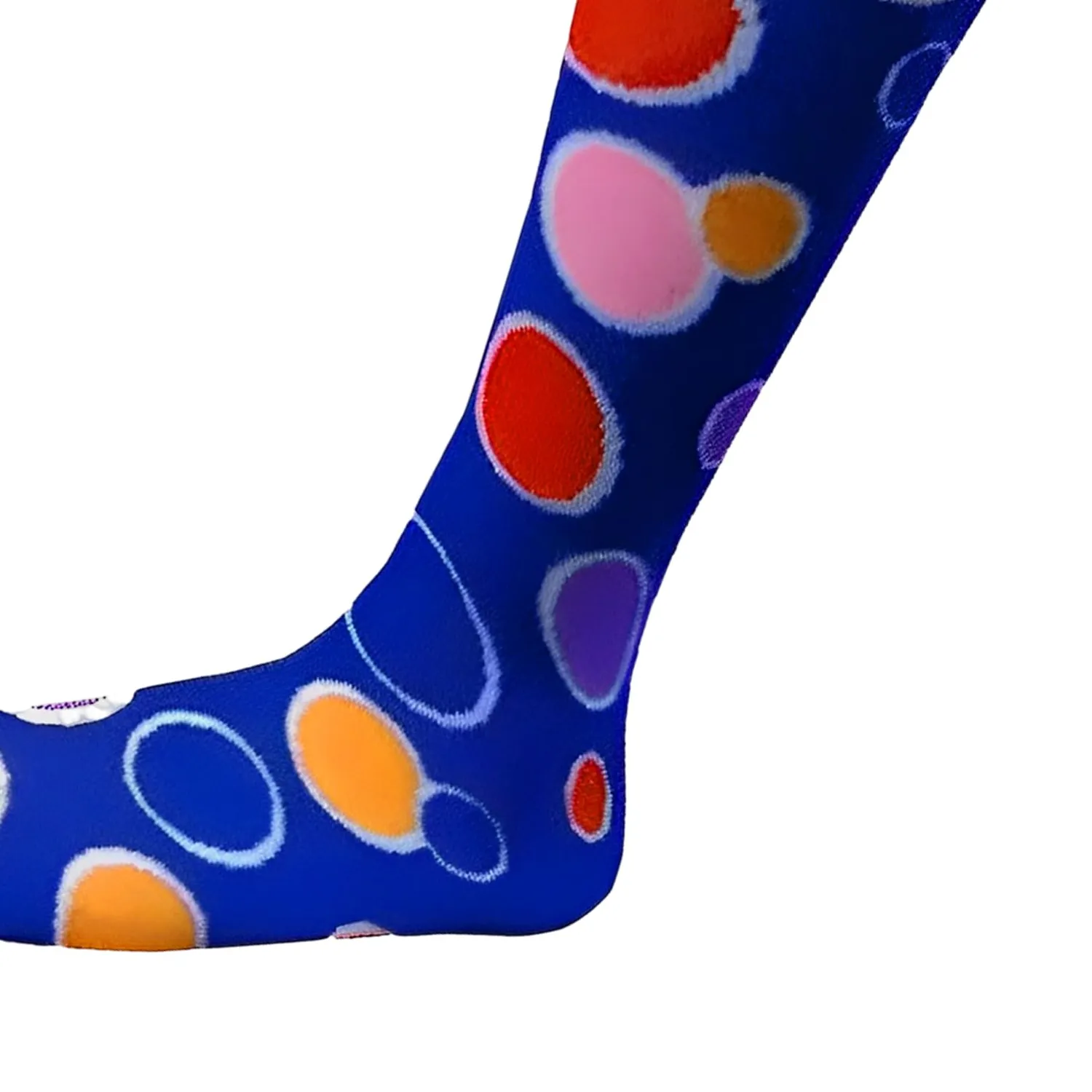 Dress Up America Circle Knee calze bimba blu a righe