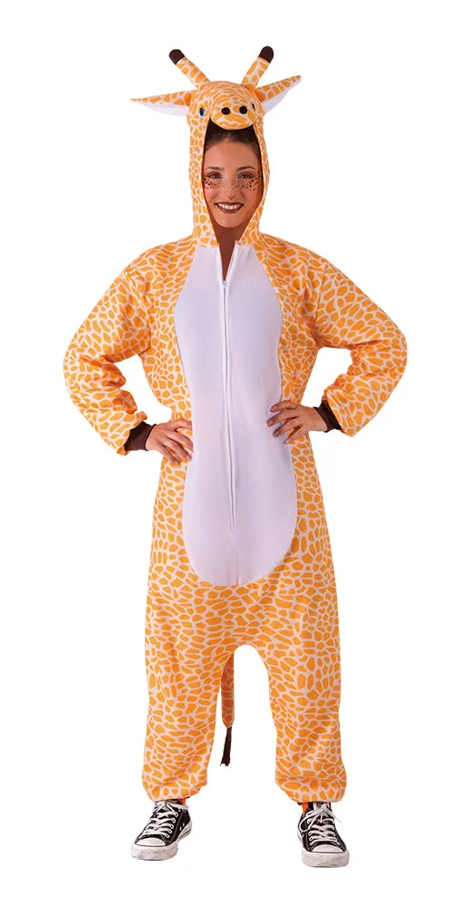 Rubies Giraffa costume adulto tuta con cappuccio MST