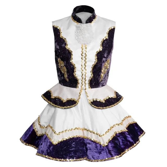 Altenburg Abito Guardia vestito bianco viola senza maniche