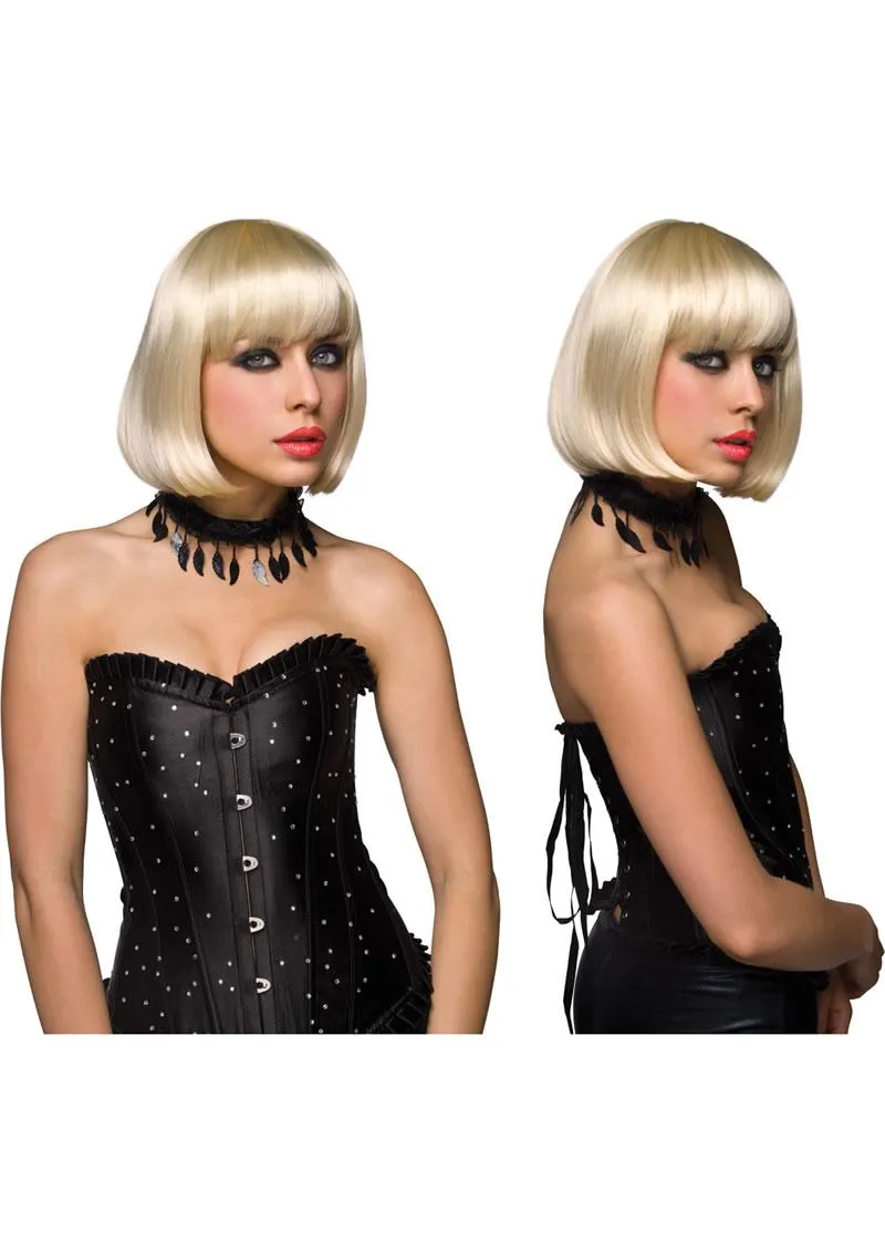 Pleasure Wigs Cici Parrucca Nera Sintetica Regolabile