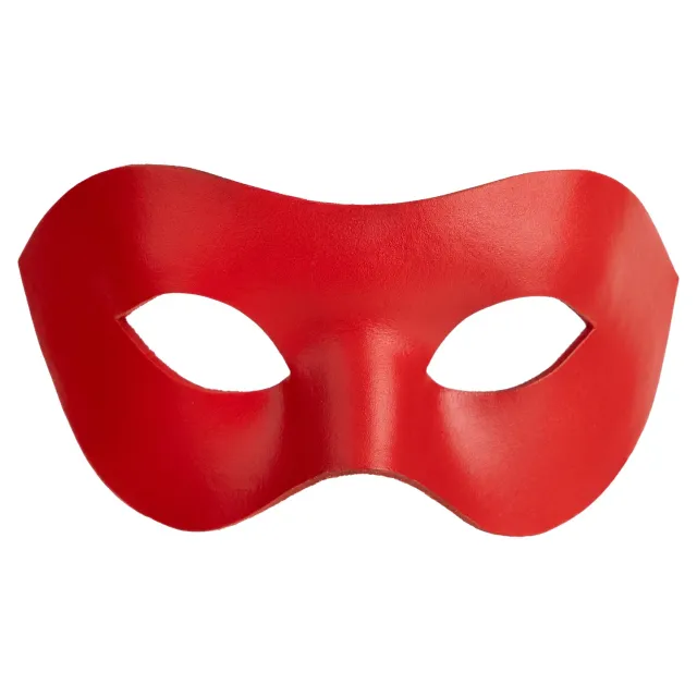 Altenburg Colombina Liscia rossa maschera veneziana cuoio