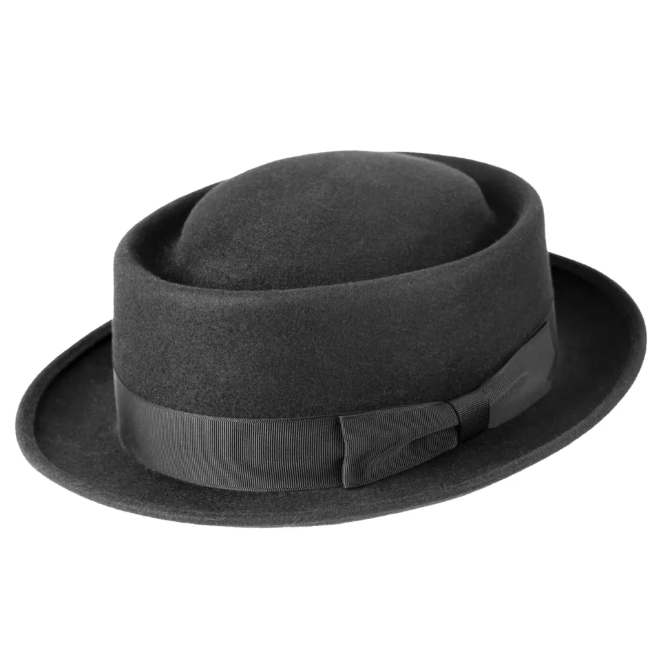 Altenburg Walter pork pie nero feltro fodera seta misura 58