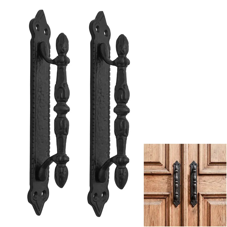 Medieworld Victorian Door Pull Handle maniglia ghisa 2pz