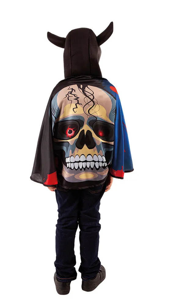 Rubies Skull cappa bambini OS con cappuccio