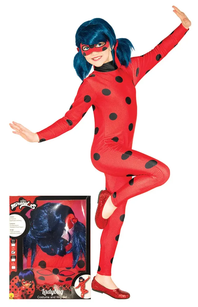 Rubies Miraculous Ladybug costume bambina con parrucca