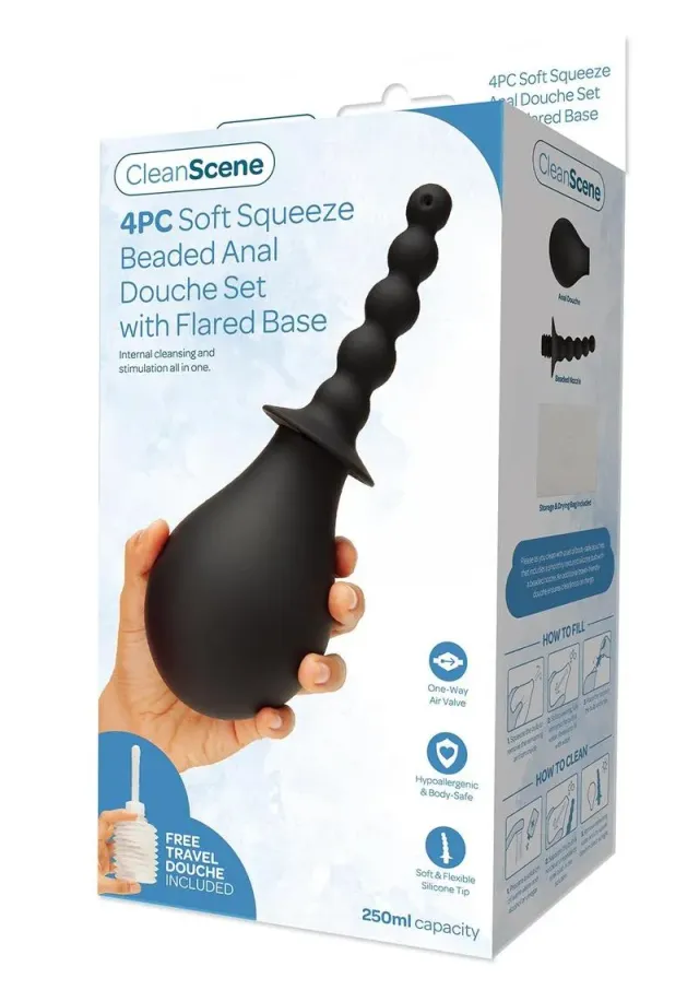 AquaClean Soft Squeeze set doccia intima nero 4 pezzi