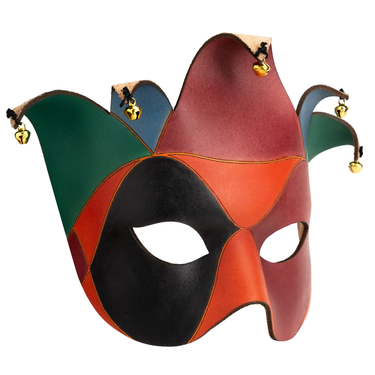 Altenburg Colombina Joker maschera veneziana cuoio