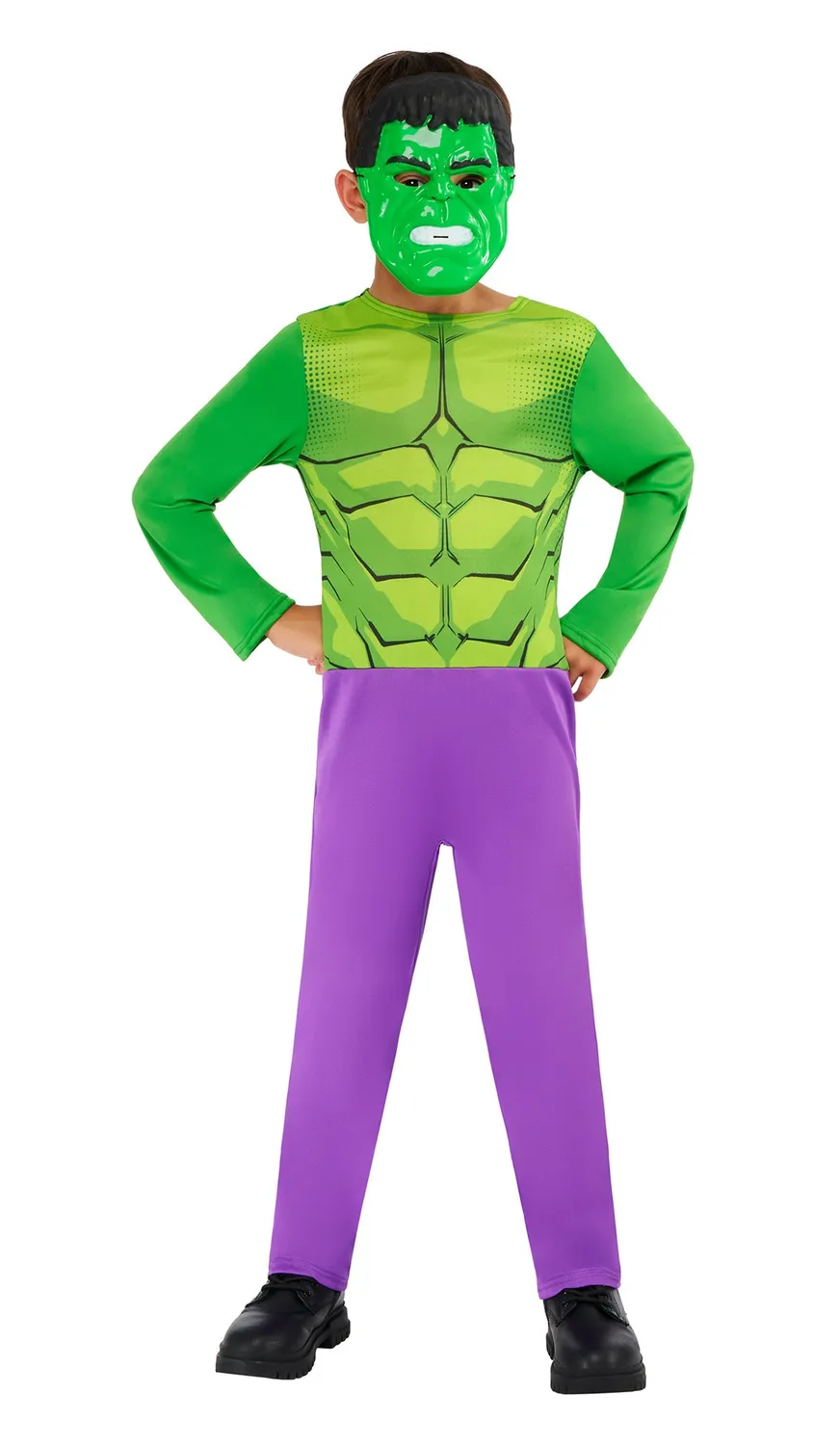 Rubies Hulk Opp costume bambino tuta muscolosa