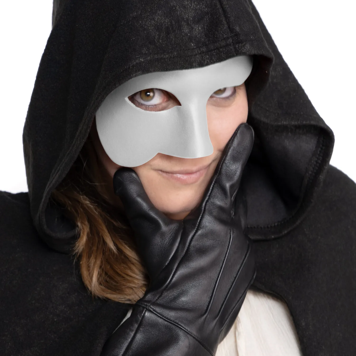 Altenburg Phantom White maschera veneziana bianca
