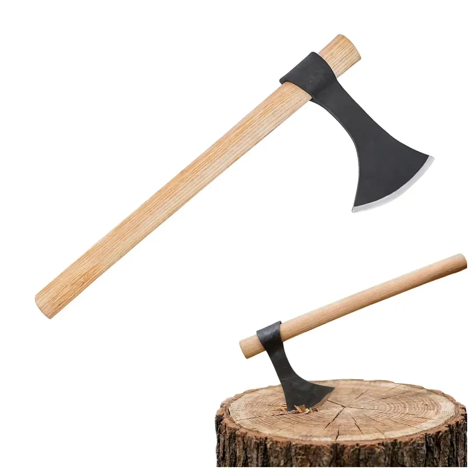 Medieworld Viking Bearded Axe ascia carbonio