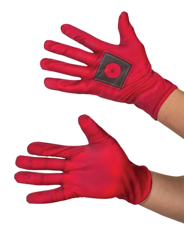 Rubies Deadpool guanti adulto rosso nero