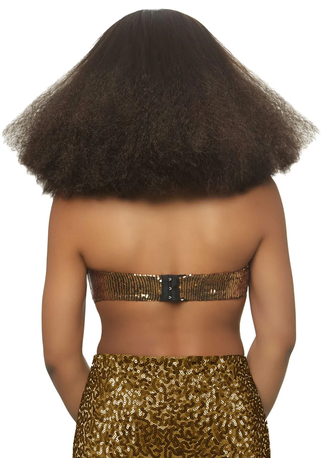 Leg Avenue Diva Disco parrucca riccia marrone anni 70