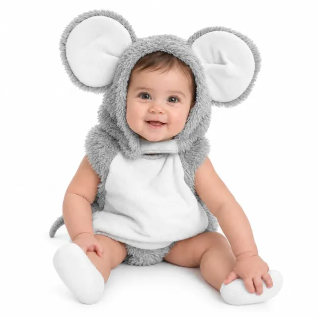 Dress Up America Costume Topo Neonato 6-12 Mesi Pelliccia Morbida