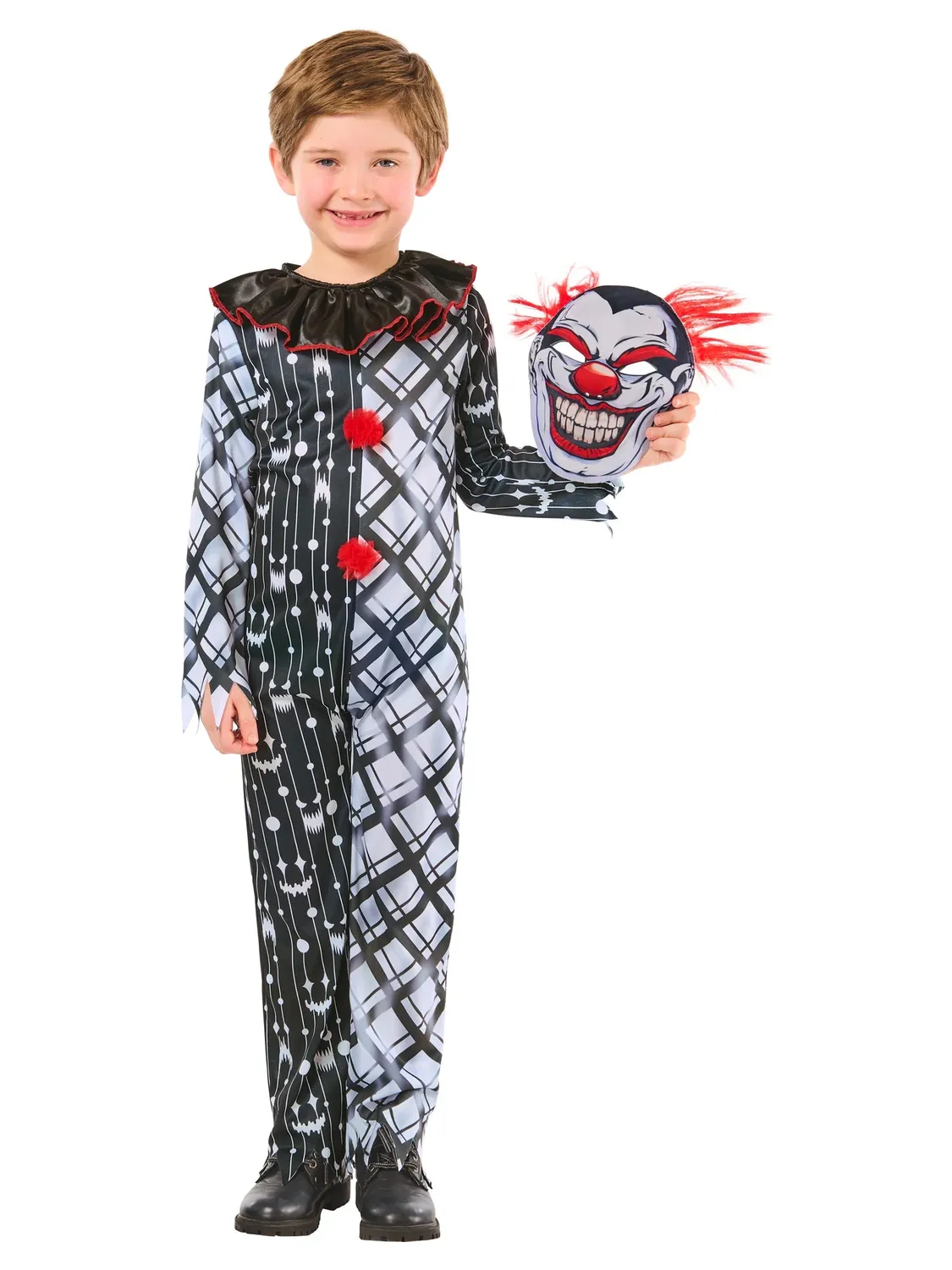 Rubies Clown Sinistro costume bambino taglia S Halloween
