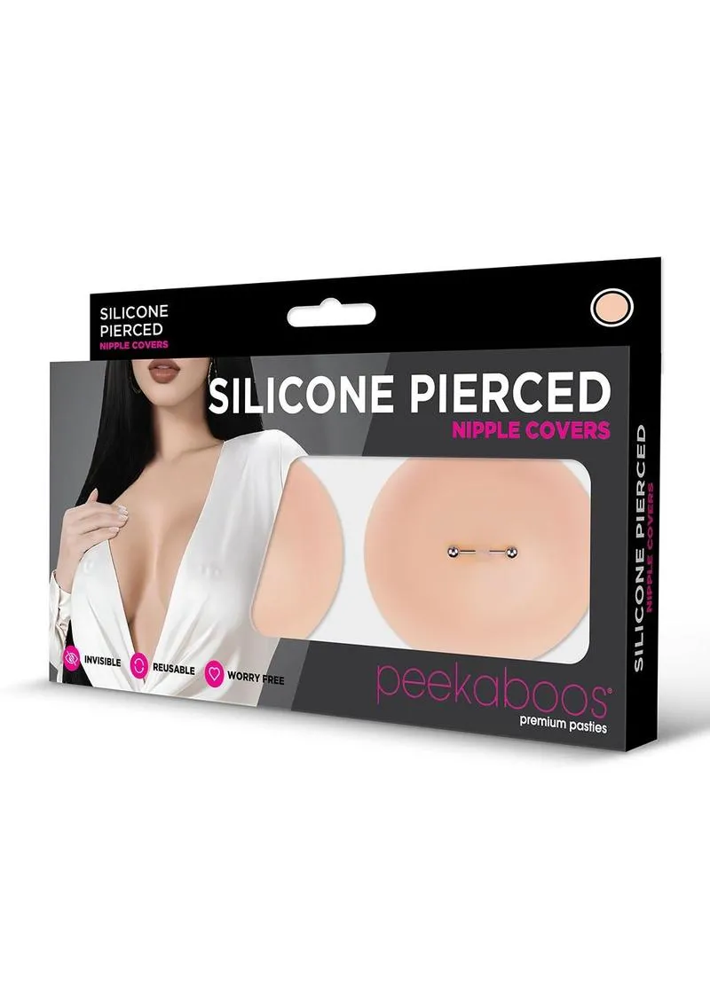 Peekaboos Silicone Pierced copricapezzoli marrone silicone