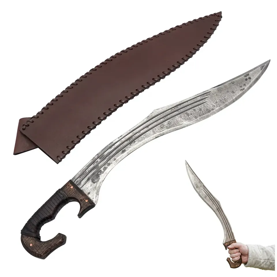 Medieworld Ancient Falcata spada acciaio EN45