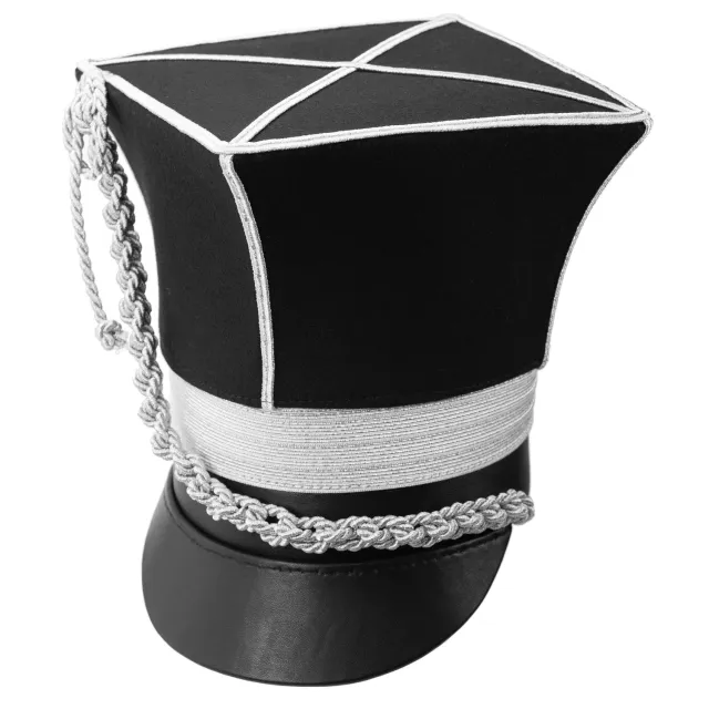 Altenburg shako elegante argento nero con cordone