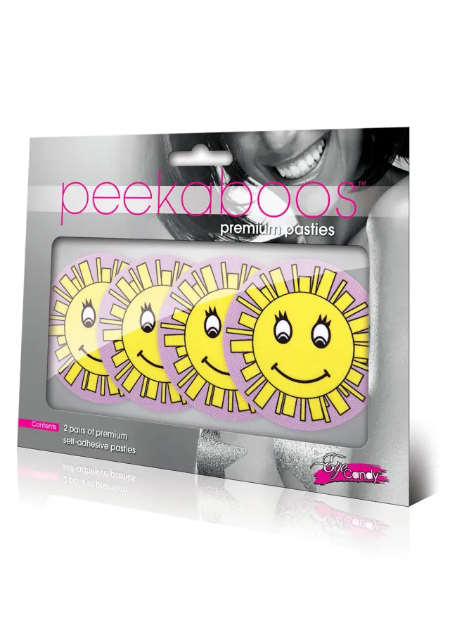 Peekaboos Pasties Fun In The Sun copricapezzoli sole 2 paia rosa
