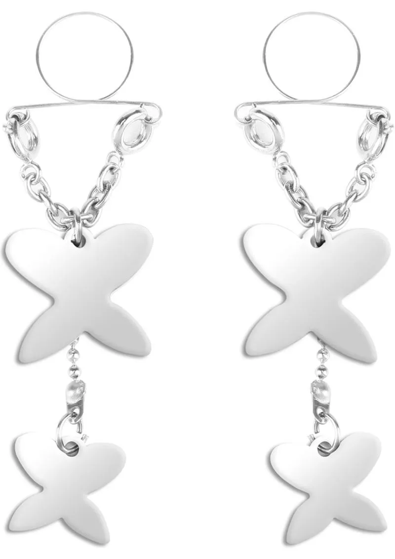 Peekaboos Pasties Silver Butterfly copricapezzoli gioiello argento