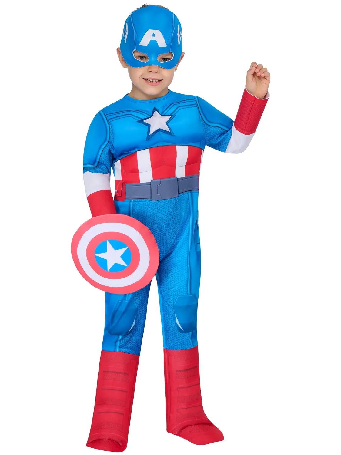 Rubies Capitan America Deluxe costume bimbo 2-3 anni