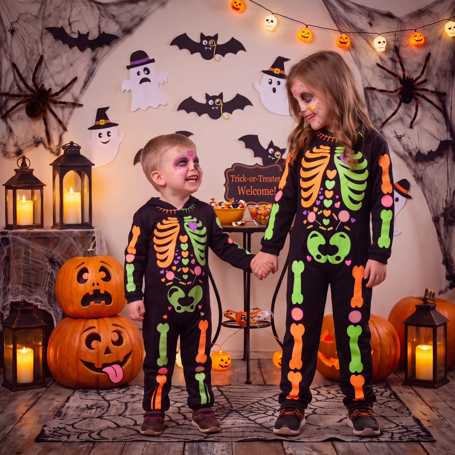 Rubies Skelet Caramelle Brillante Costume Bambino