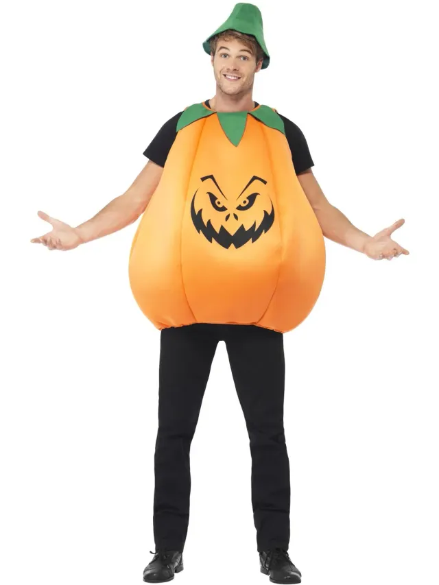 Rubies Zucca costume adulto Halloween arancione