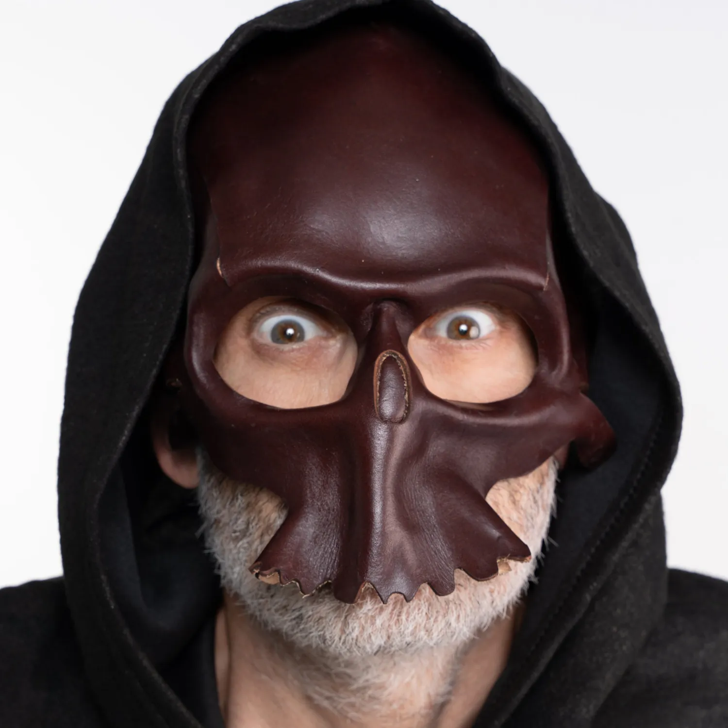 Altenburg Phantom maschera veneziana pelle rossa 20 cm