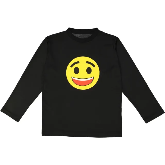 Dress Up America Emoji maglietta sorriso nera XL viso felice
