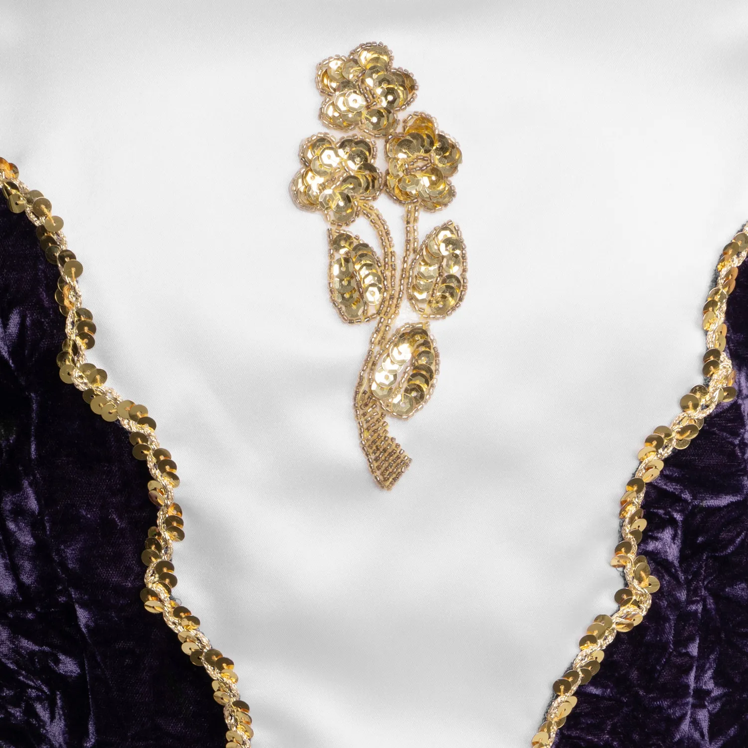 Altenburg Abito Guardia vestito bianco viola senza maniche