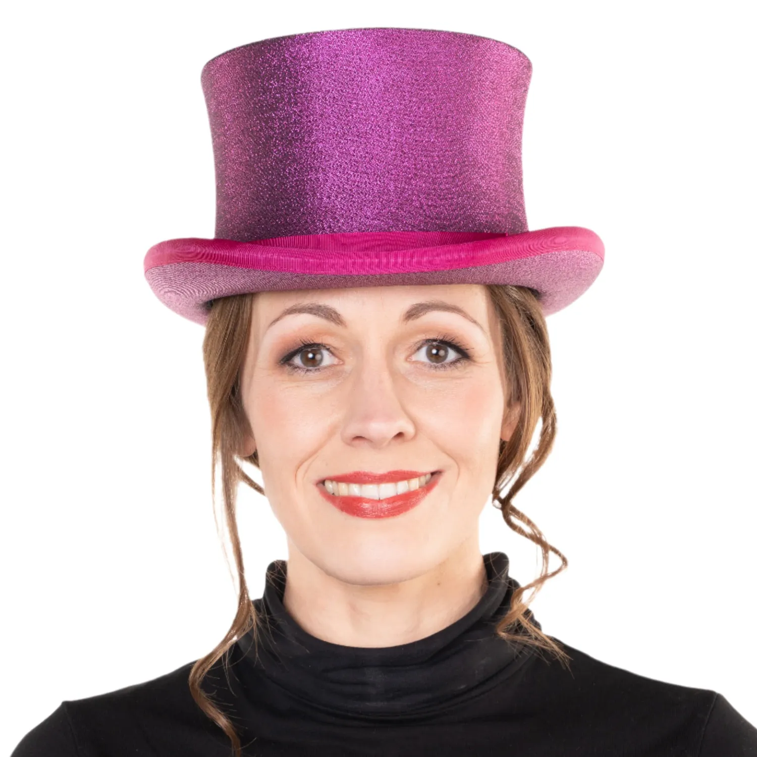 Altenburg Chapeau Claque cilindro rosa glitter taglia 57