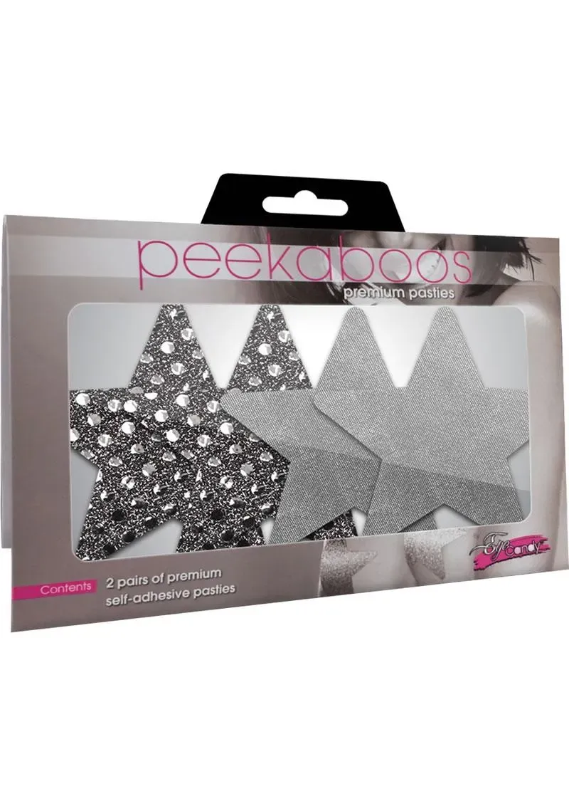 Peekaboos Dark Angel copricapezzoli 2 paia stelle
