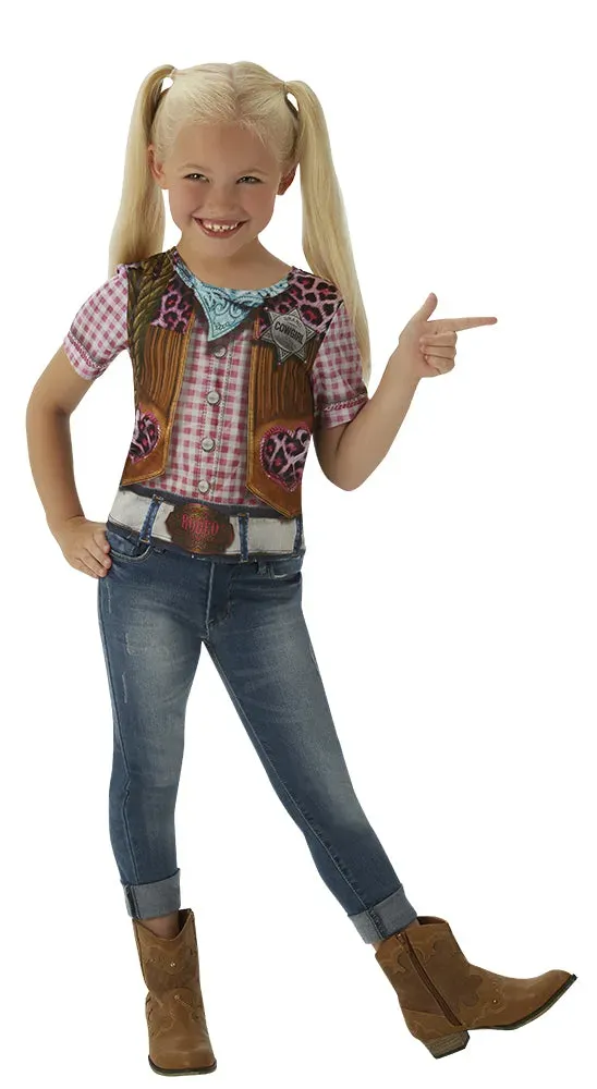 Rubies Cowgirl maglietta bambina taglia L stampata